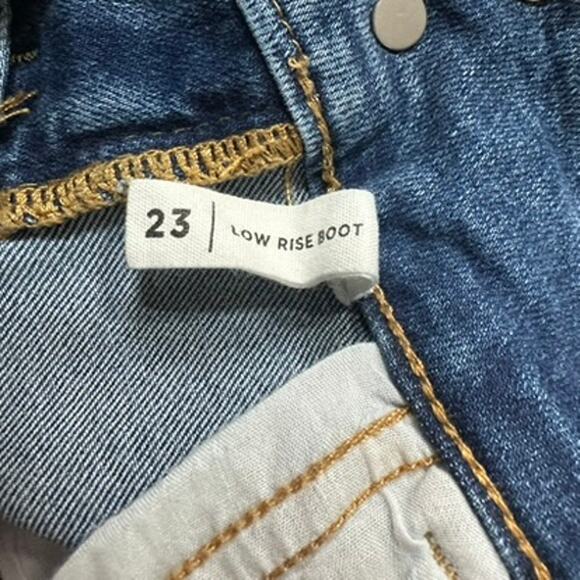 PACSUN Jrs sz 23 Low Rise Bootcut raw edge Jeans - Picture 8 of 11